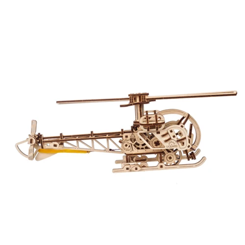 Механический 3D пазл UGEARS Мини вертолет (New Model) (70225)