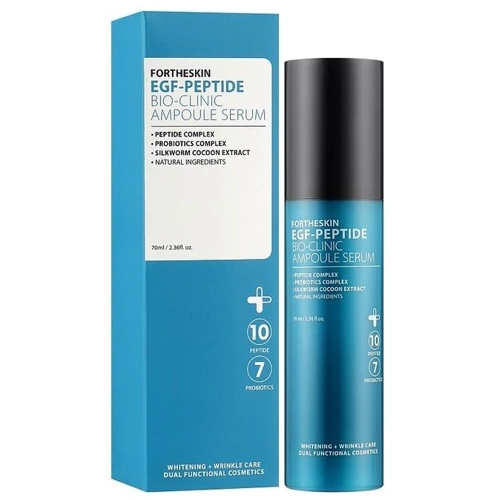 Fortheskin EGF Peptide Bio Clinic Ampoule Serum Сыворотка антивозрастная для лица 70 ml: Время применения Универсальный