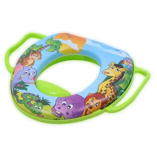 Накладка на унитаз с ручками Lorelli JUNGLE (green)