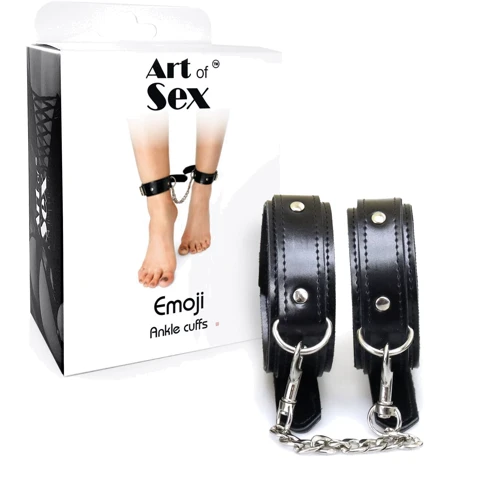 Поножи из экокожи Art of Sex - Emoji Ankle cuffs