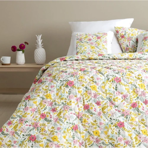 Покрывало IDEIA Стиль Cube 140х210 мята/цветы (8-32403): Размер, см 140x210