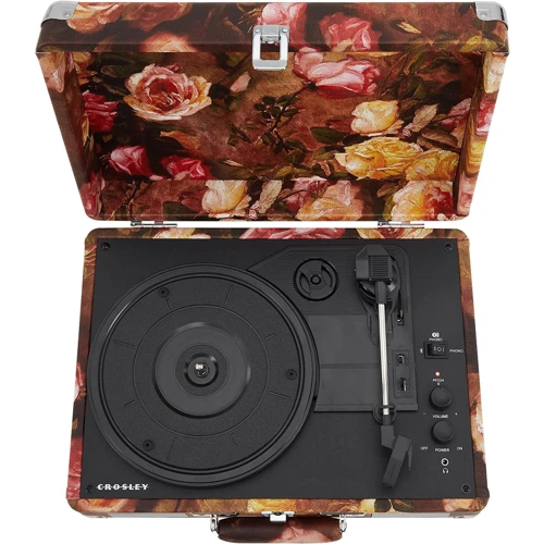 Виниловый проигрыватель Crosley Cruiser Deluxe (Floral): Материал тонарма Алюминий