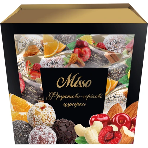 Цукерки Misso Фруктово-горіхові 180 г (4820232570630)