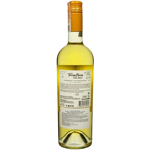 Вино Terra Pura Chardonnay-Sauvignon Blanc белое полусладкое 0.75 л (FSH_7804677230134): Страна производитель Чили