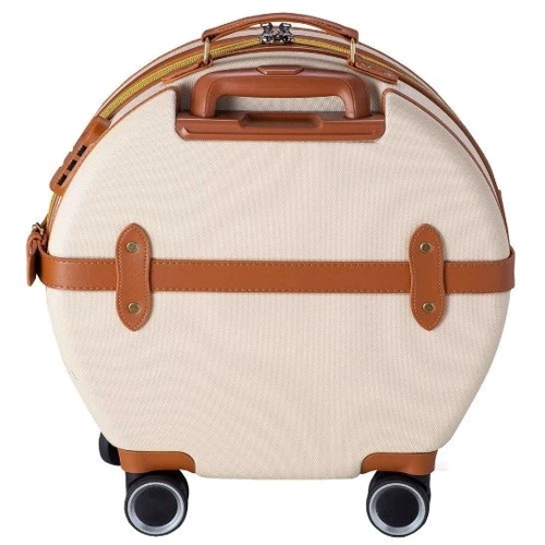 Чемодан Semi Line 20" (S) Ecru/Brown бежевый/коричневый (T5670-2): Тип ручки Телескопическая ручка, Короткая ручка