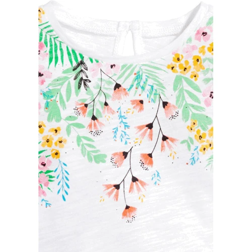Футболка H & M 4863045 74 см біла: Стать дівчинка