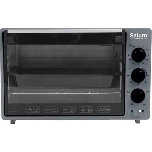 Електрична духовка настільна Saturn ST-EC3403 Gray