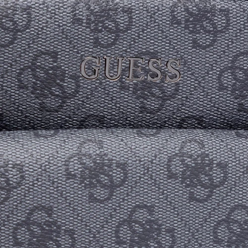 Мужская сумка через плечо Guess Vezzola Top Zip Crossbody Flap черная (HMVEZLP1359-DAB): Фактура Зернистая, Матовая