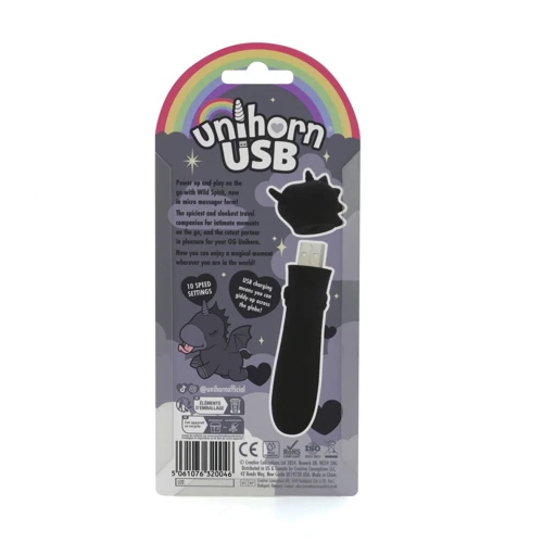 Вібратор-єдиноріжка Unihorn USB Bullet - Wild Spirit, віброкуля, USB зарядка