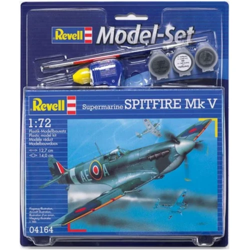 Подарунковий набір Revell Літак Spitfire Mk V 1:72 (64164)
