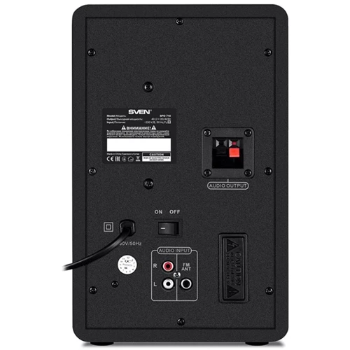 Акустична система SVEN SPS-710 Black: Матеріал корпусу дерево (MDF)