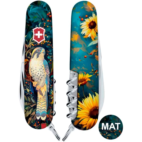 Мультитул Victorinox CAMPER UKRAINE Величний Сокіл (Vx13613.3_T3180pw): Количество инструментов 13