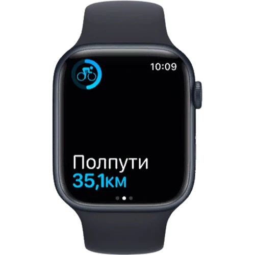 Apple Watch Series 7 41mm GPS Midnight Aluminum Case With Midnight Sport Band (MKMX3)