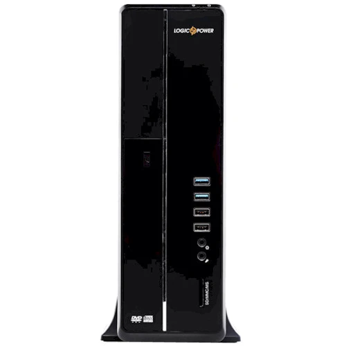 Корпус Logicpower S602 BS Slim 400w 8см, кардридер, 2хUSB2.0, 2хUSB3.0, Black: Форм-фактор материнской платы Micro-ATX / Mini-ITX