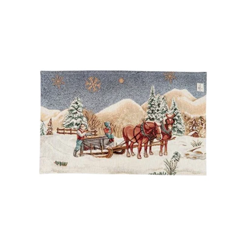 Салфетка гобеленовая Голубое сияние 30х50 см (31369)