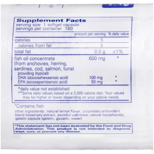 Pure Encapsulations DHA Enhance for Children chewable lemon 180 caps ДГК усиленная (PE-00822): Тип Омега 3