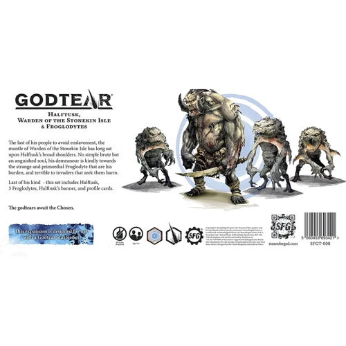 Мініатюри Steamforged Games Ltd Halftusk - Warden of the Stonekin Isle Чемпіон Halftusk