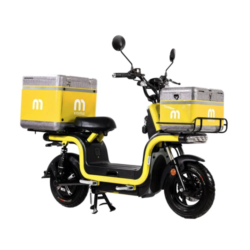 Электроскутер CARGO Aima U1Si Yellow Gloss: Особенности С большим запасом хода, Грузовой, С рулем, С сиденьем, С багажником