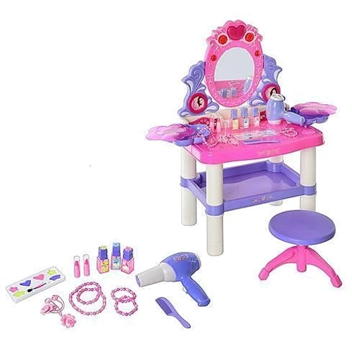Трюмо LimoToy M 0395 U/R со стульчиком, фен, косметичка, аксессуары: Производитель Limo toy