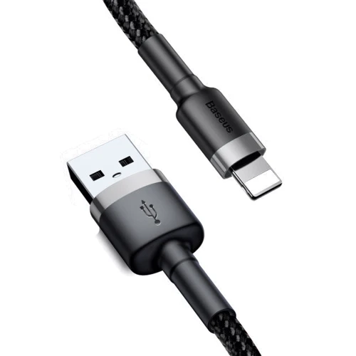Кабель Baseus USB Cable to Lightning Cafule 0.5m Grey/Black (CALKLF-AG1): Длина 0.5 м