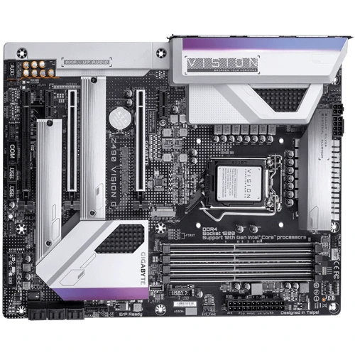 GIGABYTE Z490 VISION G: Разъемы на плате SATA 3.0, M.2