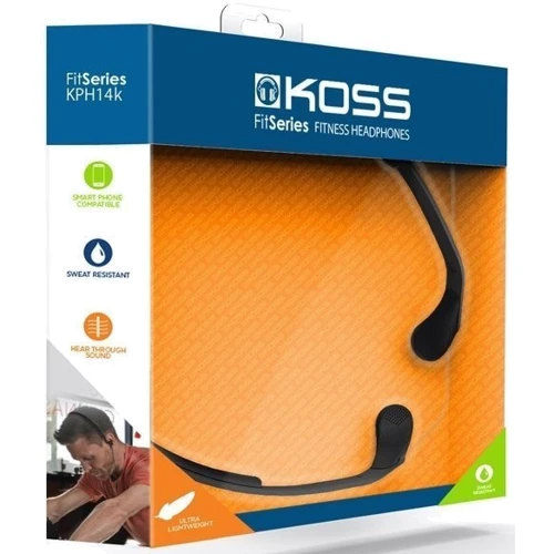 Навушники Koss KPH14K Fitness Black: Тип конструкції вкладиші