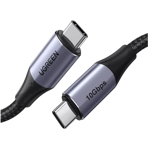 Кабель Ugreen Cable USB-C to USB-C 3.1 Gen2 US355 5A Alum 1.0m Black (80150)