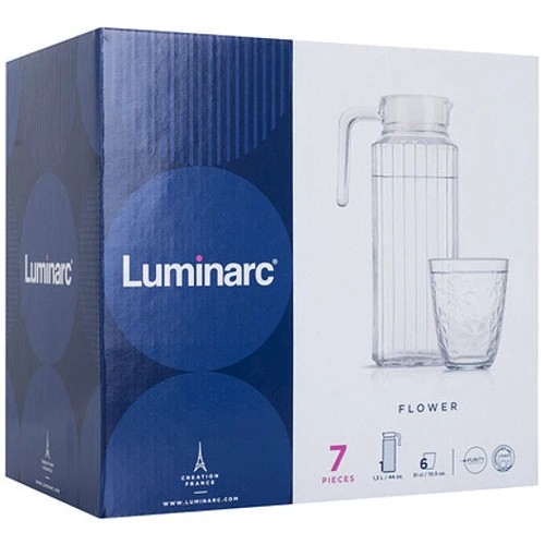 Набори для напоїв LUMINARC BAHAMAS YALINA 7 предметів (N9666): Обсяг склянки мл 310