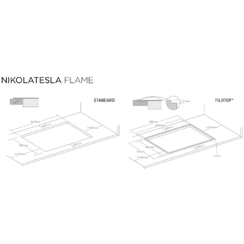 Варочная поверхность Elica NIKOLATESLA FLAME BL/A/88 фото 6