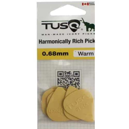 Медіатор Набір медіаторів GRAPH TECH PQP-0068-V6 TUSQ STANDARD PICK 0.68MM VINTAGE (WARM) 6 PACK: Форма медіатора Standard