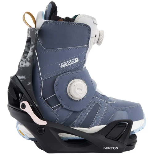 Крепление для сноуборда Burton STEP ON - WOMENS'22 gray acid wash L: Жесткость средняя