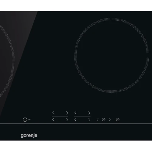 Варильна поверхня електрична Gorenje ECT641BSC: Розташування панелі спереду справа