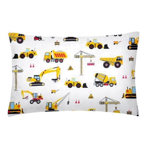 Комплект постельного белья Cosas на резинке Building Yellow El grey подростковый 155х215 см 90х200х20/ (BuildingYellow_El-grey_155)