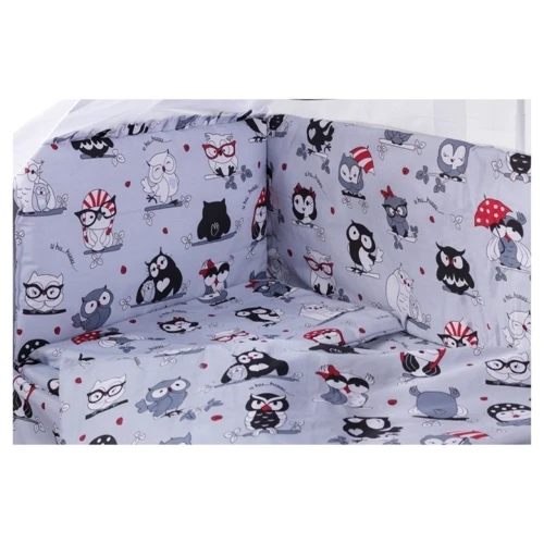 Комплект постільної білизни Qvatro Gold RG-08 чорно-білі сови (626026)