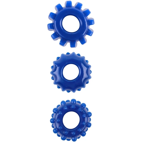 Набор эрекционных колец Chisa GK Power Gear Up Rings Blue: Производитель CHISA