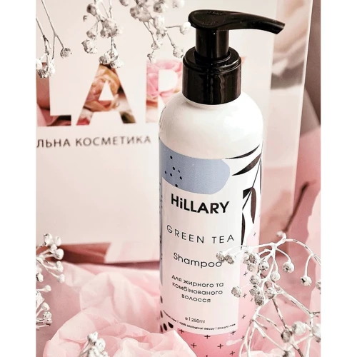 HiLLARY GREEN TEA Shampoo 250 ml Натуральний шампунь для жирних і комбінованих волосся: Призначення 