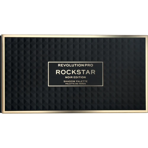 Makeup Revolution PRO Rockstar Eyeshadow Palette Noir Edition Тени для век Палетка 18 цветов 18 g: Вид Палетки теней