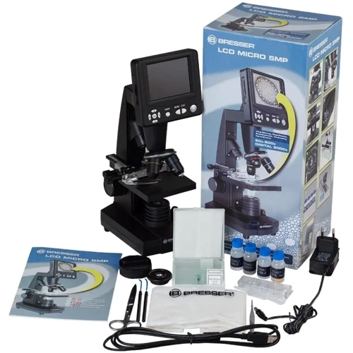 Мікроскоп Bresser Biolux LCD 50x-2000x (5201000): Особливості С подсветкой, С набором, LCD-дисплей