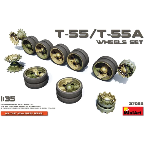 Збірна модель MiniArt Набір ковзанок для танків Т-55 / Т-55А 1:35 (MA37058)