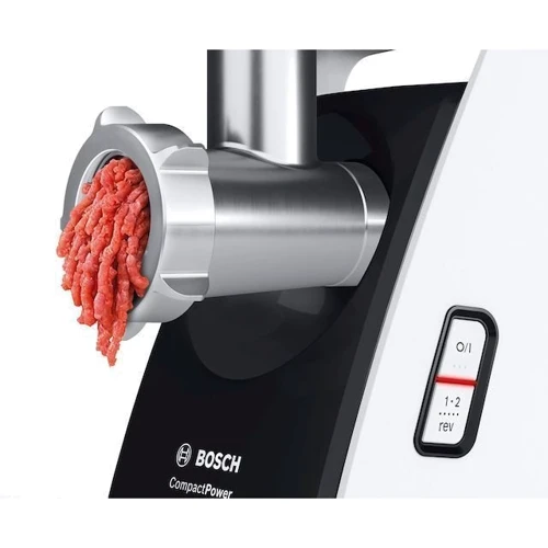Мясорубка Bosch MFW3X18B: Дополнительные насадки мельничка, соковыжималка шнековая, насадка для колбасок, овощерезка (терка/шинковка), пресс для цитр