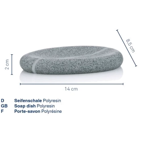 Мыльница KELA Talus белая 14х8.5х2 см (20301)