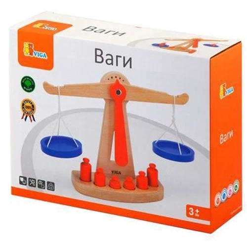 Дерев'яні ваги Viga Toys з гирями (50660)