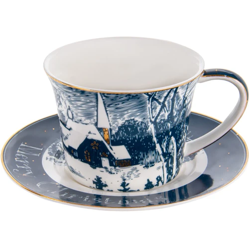 Чашка с блюдцем Lefard New Christmas для чая 2 пр. (924-724)