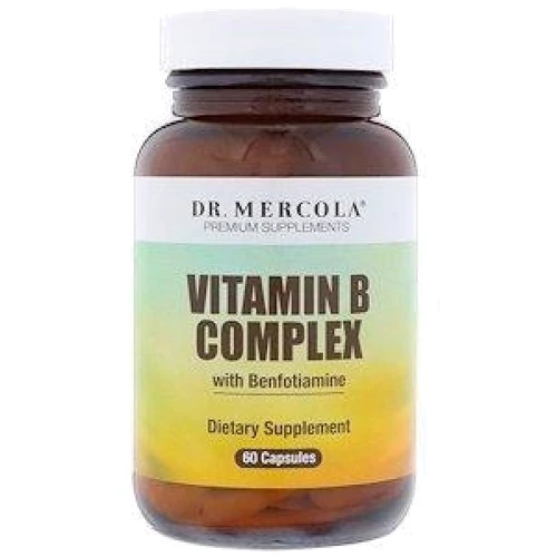 Dr. Mercola Vitamin B Complex with Benfotiamine Вітаміни групи В з бенфотіаміна 60 капсул