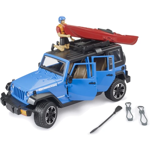 Ігровий набір Bruder Автомобіль Jeep Wrangler Rubicon Unlimited з каяком та фігуркою (02529) фото 5