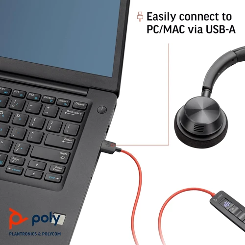 Навушники Poly BlackWire C3310-M USB HS Mono (767F6AA): Тип конструкції накладные