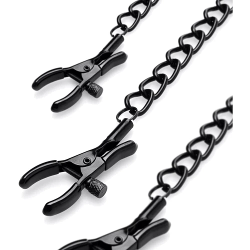 Зажимы для сосков и клитора Bedroom Fantasies Nipple & Clit Clamps - Black