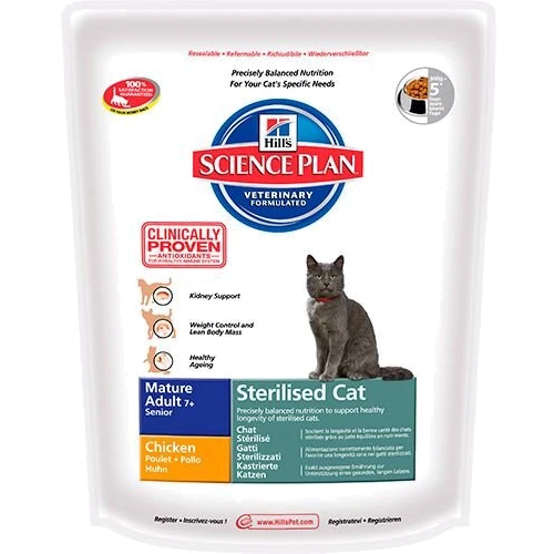 Корм для кошек Hill's Science Plan Feline Mature Adult 7+ Sterilised Cat Chicken 0.3 кг