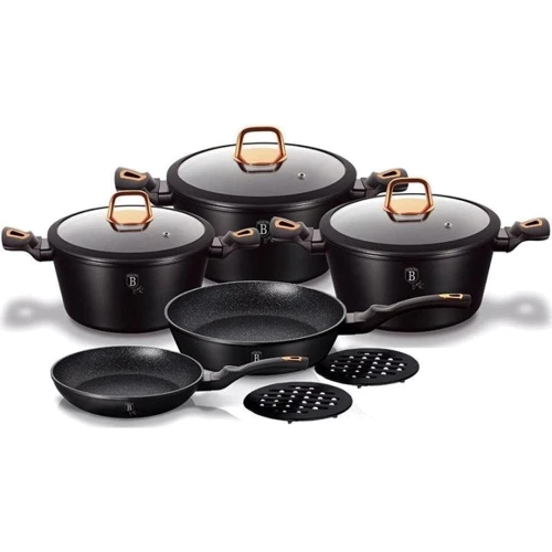 Набір посуду Berlinger Haus Black Rose Collection 10 предметів (BH 1645N)