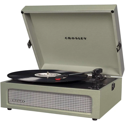 Виниловый проигрыватель Crosley Voyager (Sage): Материал тонарма Алюминий